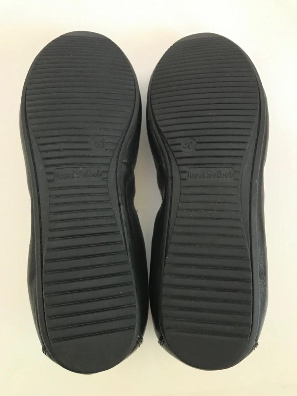 JOSEPH SEIBEL Ballet Flat Black Leather Pippa Women’s Size 9